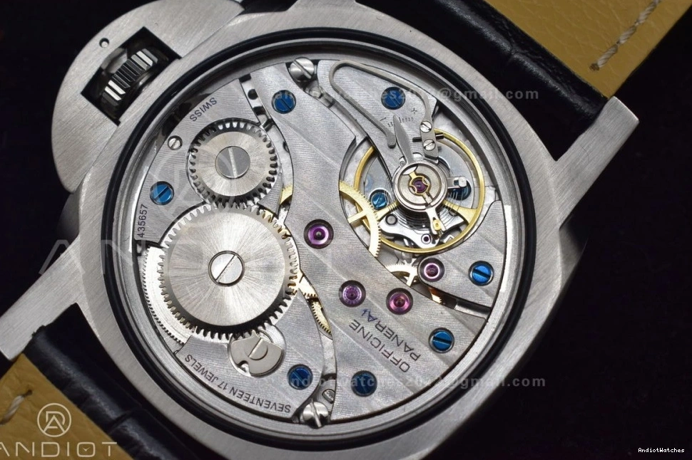 1:1 H with Y-Incabloc on Superlumed Dial Leather Strap PAM217 Black XF Best Edition Trendy 993 A6497 1227